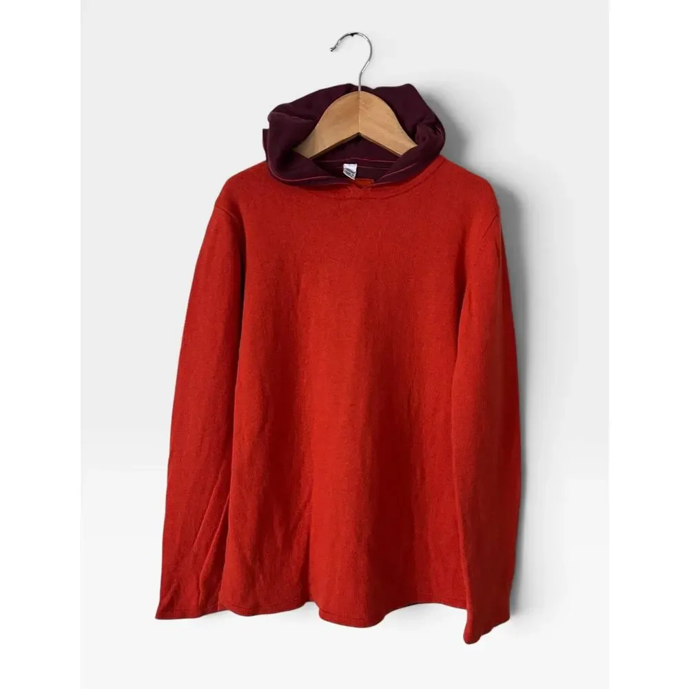 Petit Bateau Wool Blend Hooded Sweater, Size 10